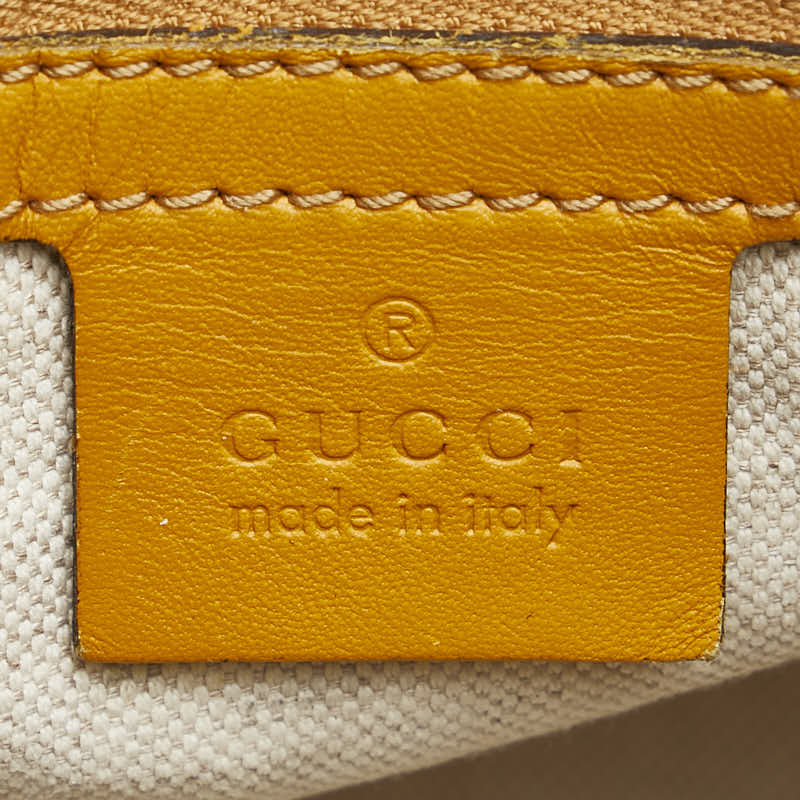 Gucci GG Canvas Boston Bag 2WAY Beige Yellow