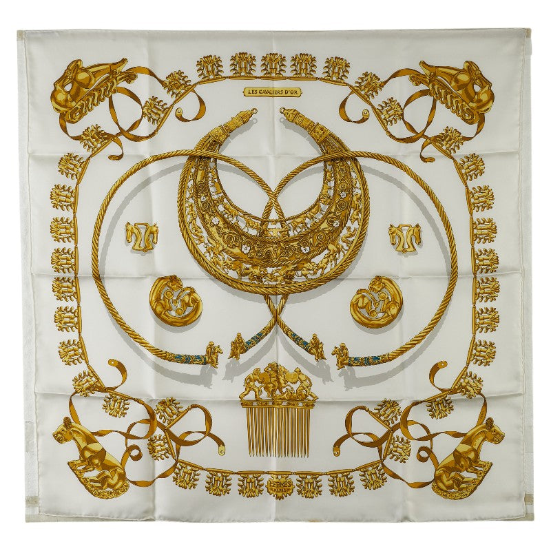 Hermes Silk Scarf LES CAVALIERS D'OR