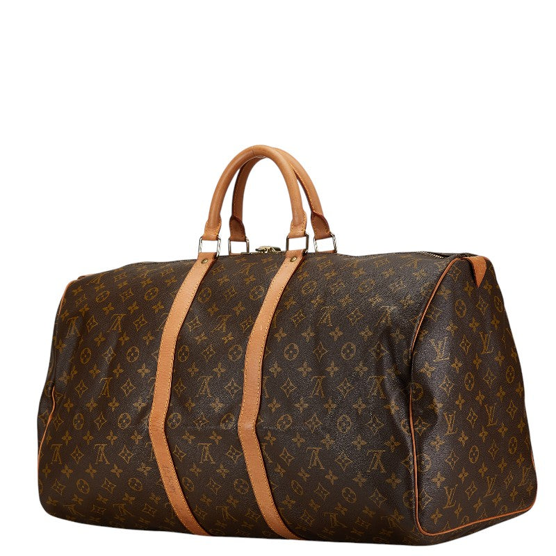 Louis Vuitton Monogram Keepall 55 Boston Bag M41424