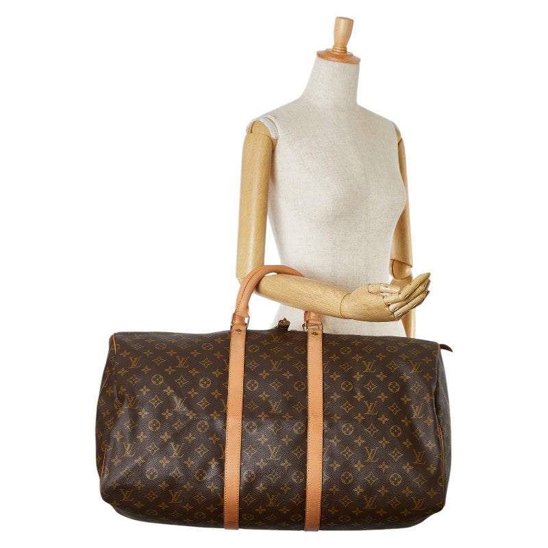 Louis Vuitton Monogram Keepall 55 Boston Bag M41424