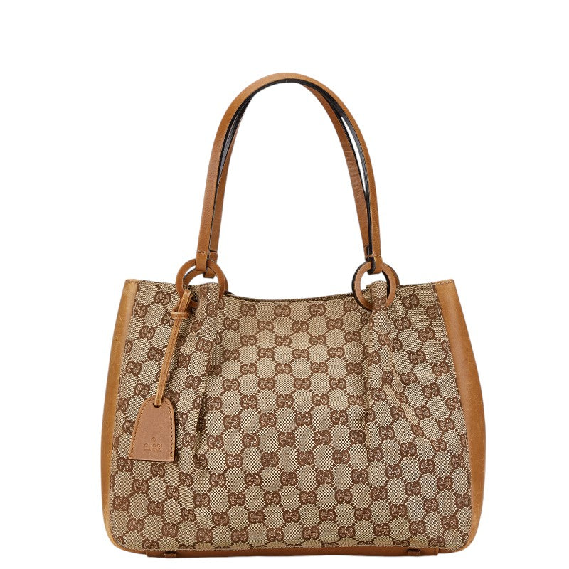 Gucci Canvas Leather Shoulder Tote Bag 101919