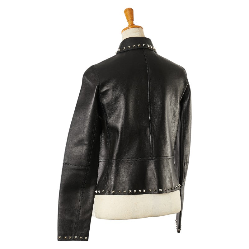 Valentino Rockstuds Leather Jacket Black