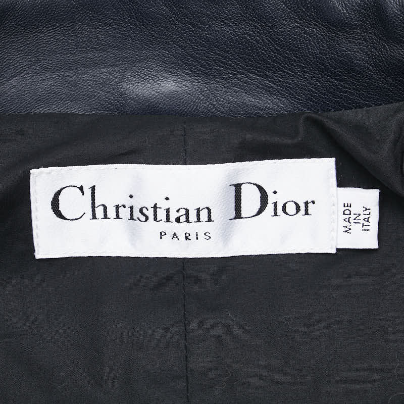 Dior Lambskin Bee Logo Riders Jacket