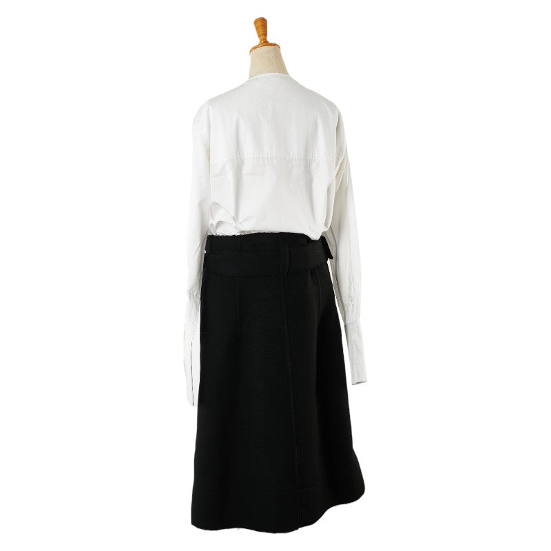 Celine Cotton Dress Black White Size 38