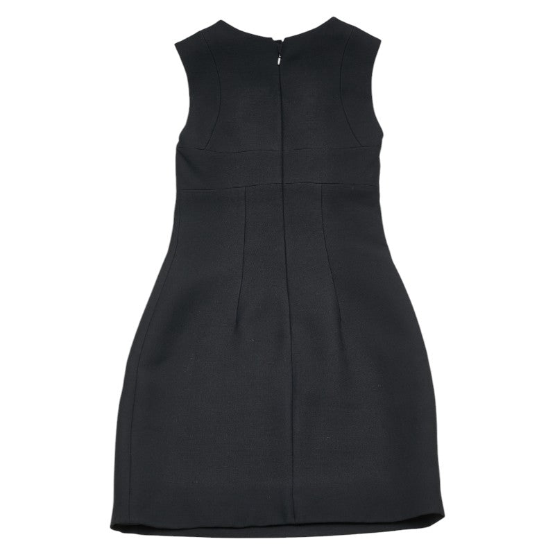 Prada Wool Silk Cutout Sleeveless Dress