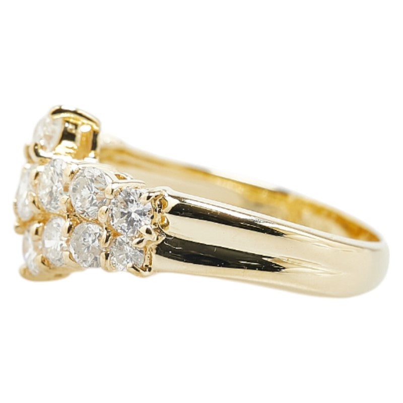 K18YG Yellow Gold Diamond Ring 1.10ct