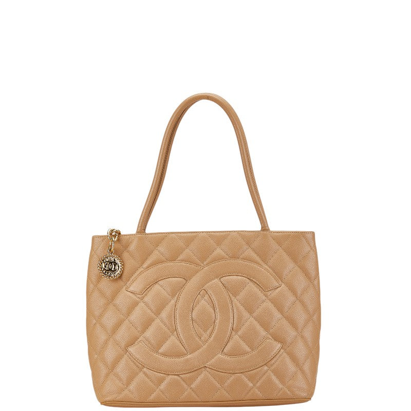 Chanel Caviar Skin Matelasse Coco Mark Tote