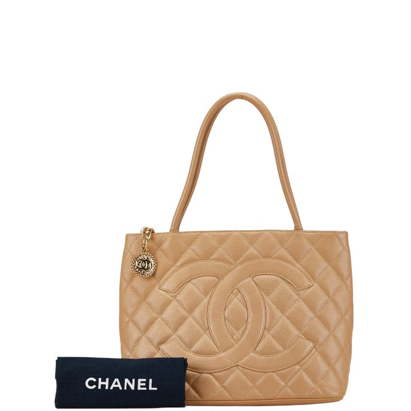 Chanel Caviar Skin Matelasse Coco Mark Tote