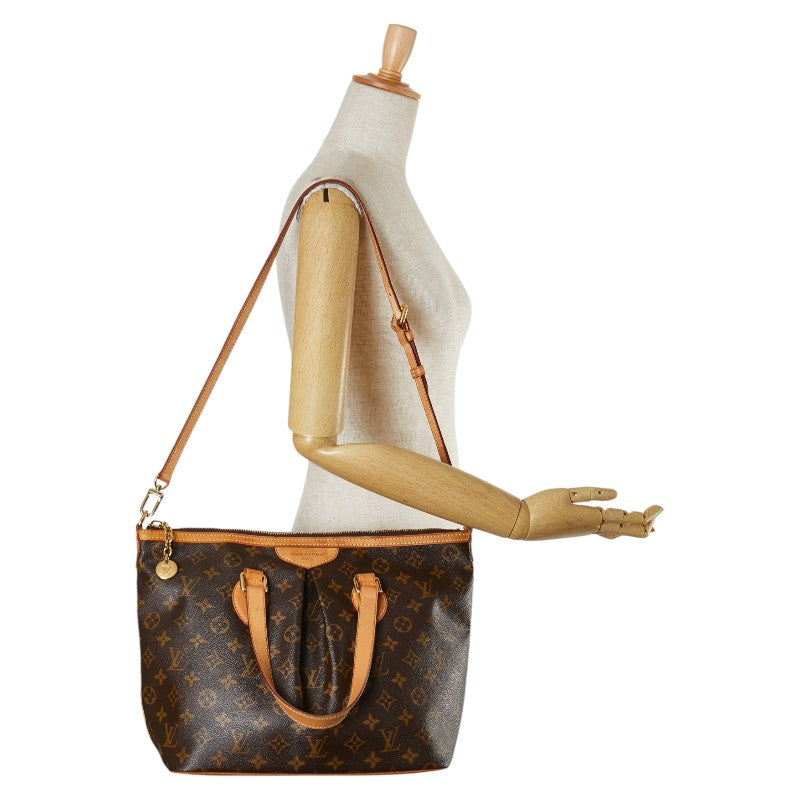 Louis Vuitton Palermo PM 2WAY Handbag Brown