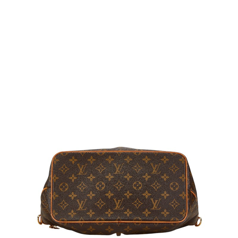 Louis Vuitton Palermo PM 2WAY Handbag Brown