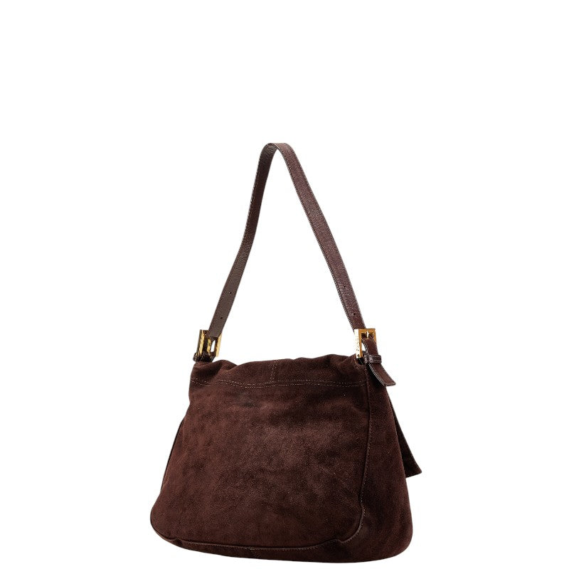 Fendi Velour Leather Mamma Bucket Shoulder Bag