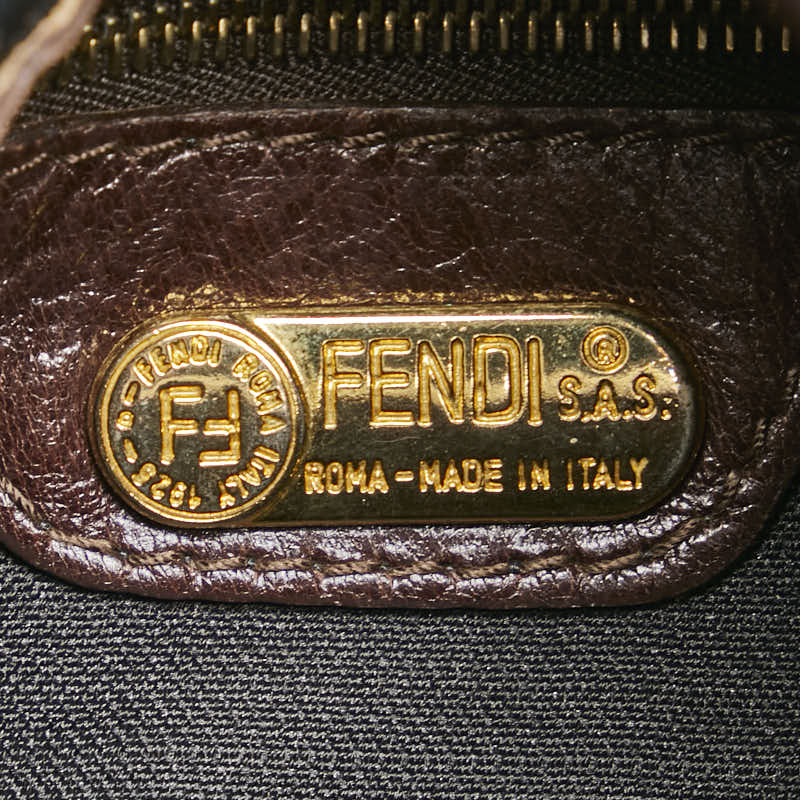 Fendi Velour Leather Mamma Bucket Shoulder Bag