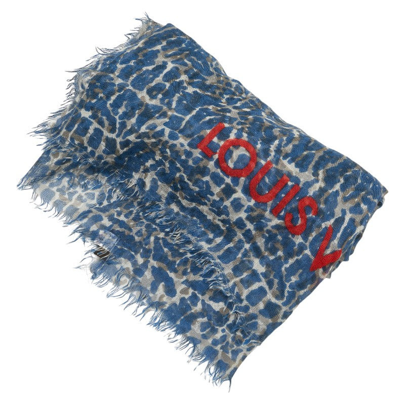 Louis Vuitton Leopard Cashmere Silk Scarf