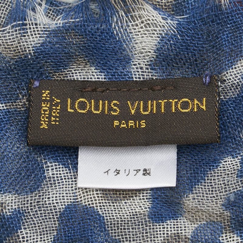 Louis Vuitton Leopard Cashmere Silk Scarf