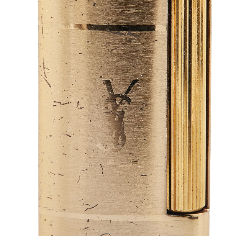 Yves Saint Laurent YSL Logo Gas Lighter Gold