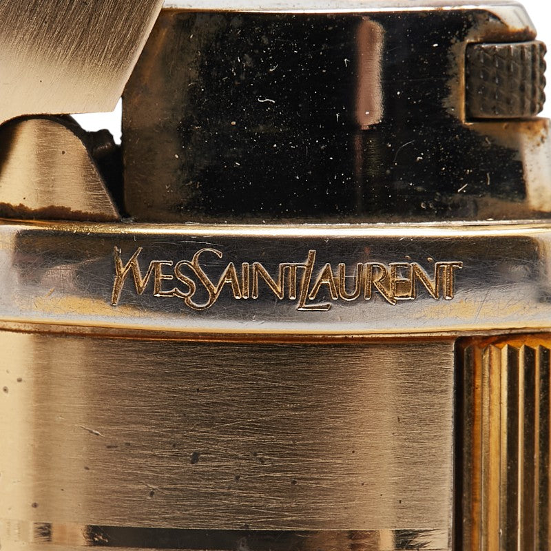 Yves Saint Laurent YSL Logo Gas Lighter Gold