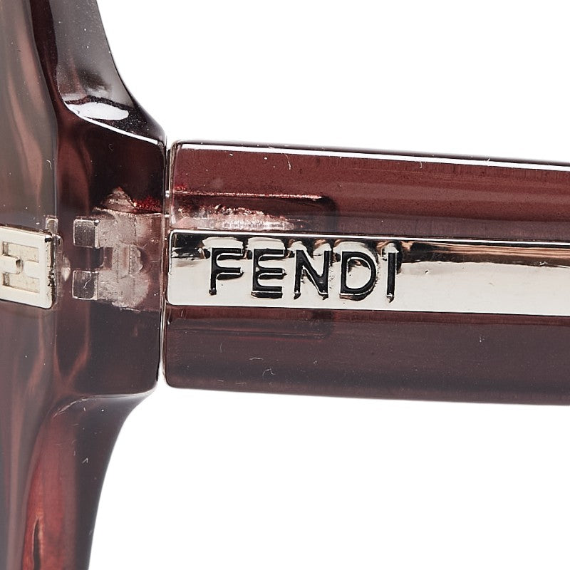 Fendi Logo Plate Sunglasses Purple Plastic