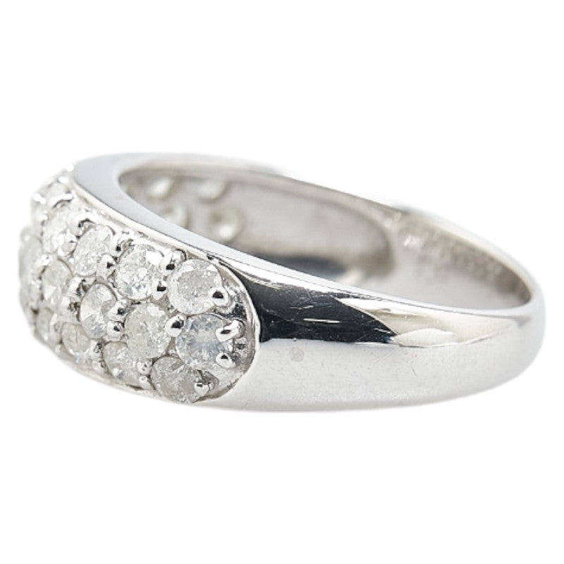 K18WG White Gold Diamond 1.00ct Ring