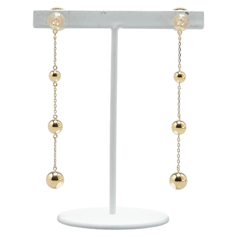 K18YG Yellow Gold Ball Earrings