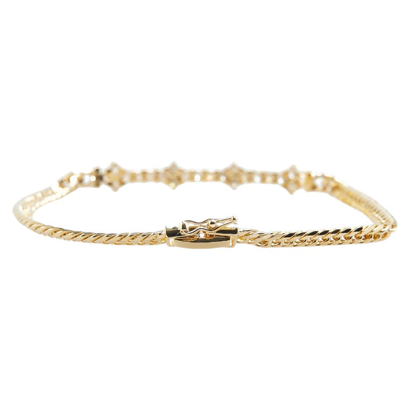 K18YG Yellow Gold Diamond Bracelet 0.88ct