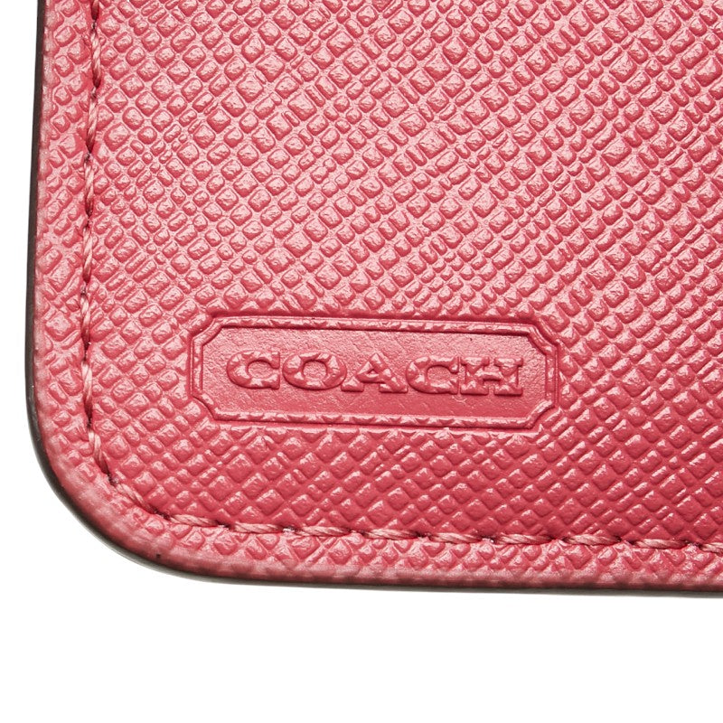 Coach Leather Ribbon Motif Bifold Wallet F52699