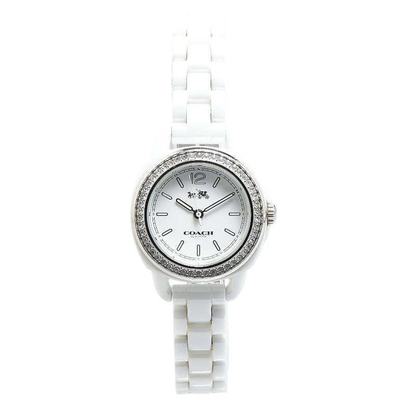 Coach Rhinestone Bezel Quartz Watch