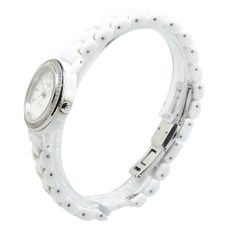 Coach Rhinestone Bezel Quartz Watch