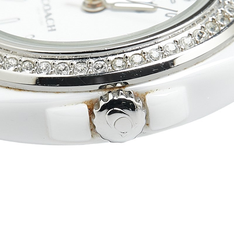 Coach Rhinestone Bezel Quartz Watch