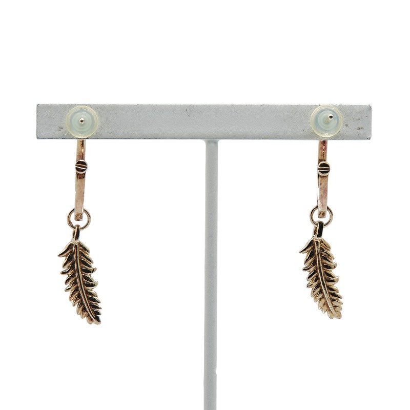 Coach Feather Motif Gold Plated Earrings