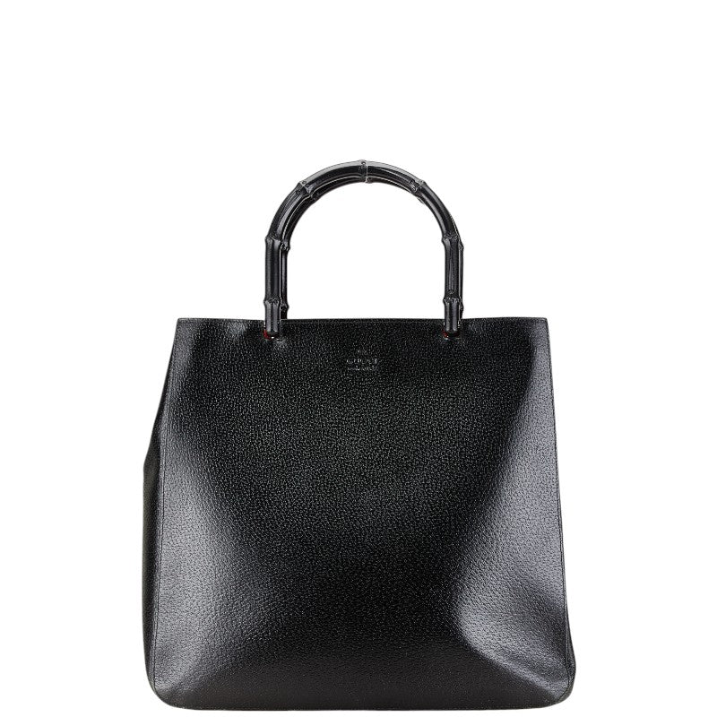 Gucci Bamboo Leather Handbag Black