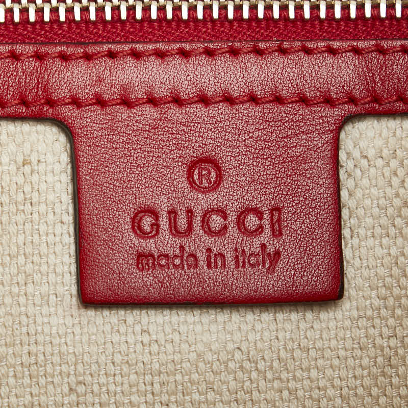 Gucci Canvas Leather Valentine 2WAY Handbag