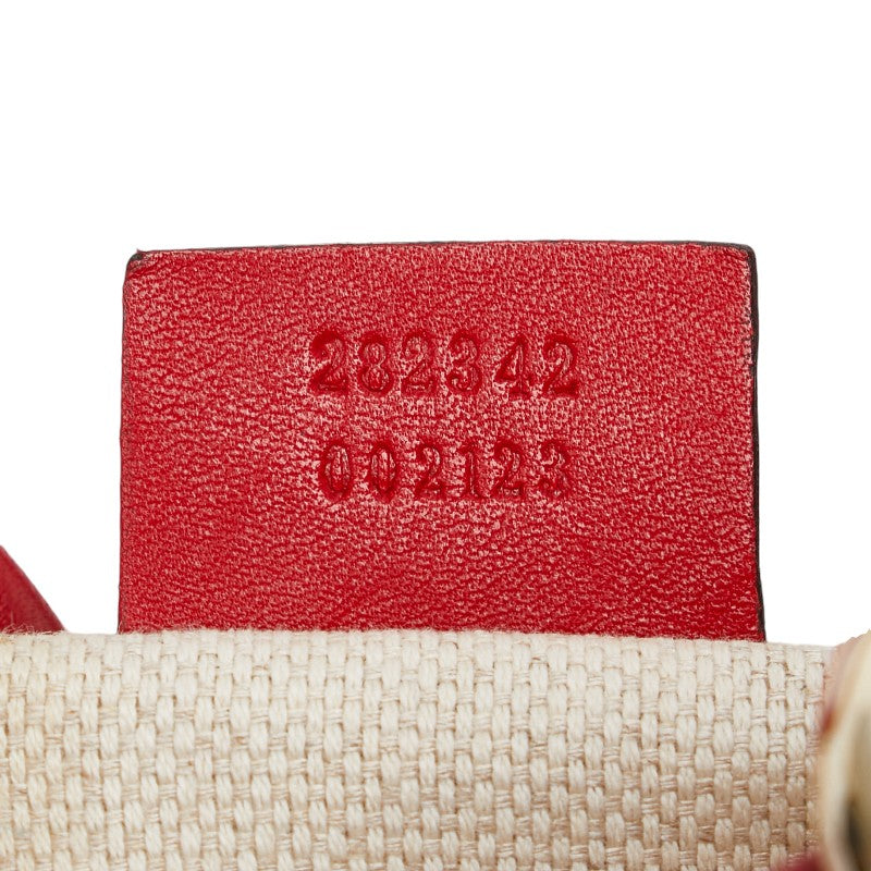 Gucci Canvas Leather Valentine 2WAY Handbag