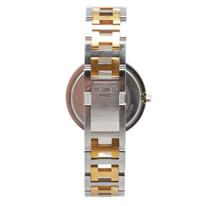 Hermes Clipper Quartz Watch Stainless Steel