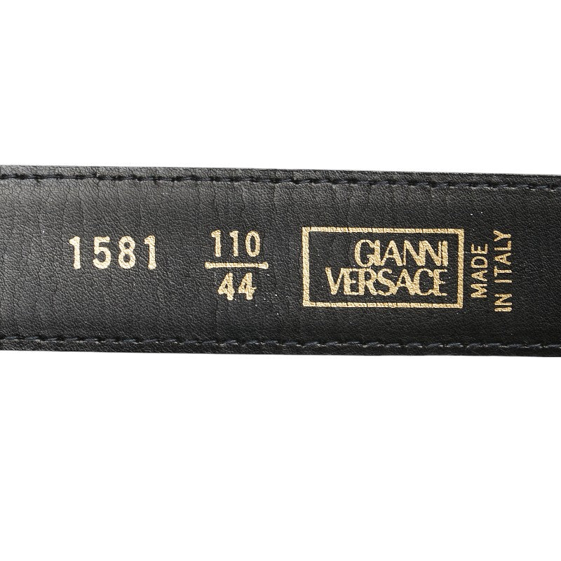 Versace Medusa Croc Embossed Leather Belt