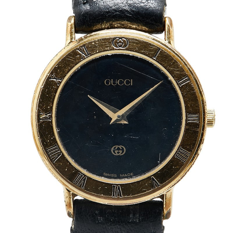 Gucci 3000L Quartz Leather Watch