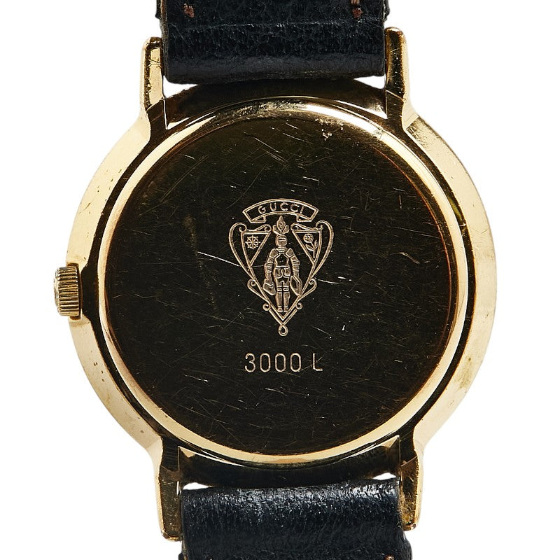 Gucci 3000L Quartz Leather Watch