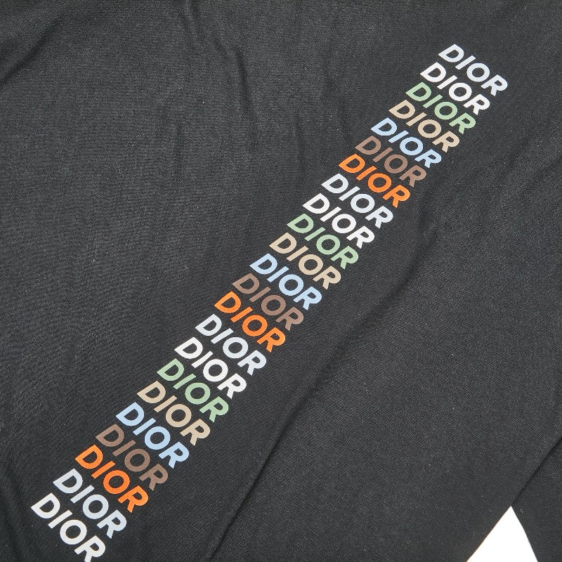 Dior Logo Long Sleeve T-Shirt Cotton L Black