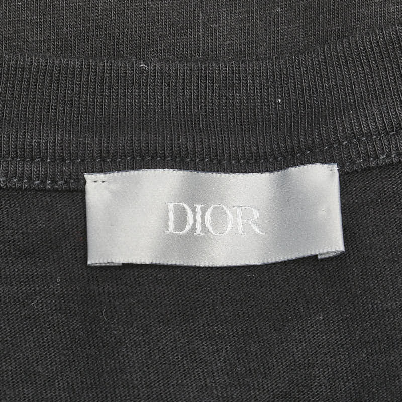 Dior Logo Long Sleeve T-Shirt Cotton L Black