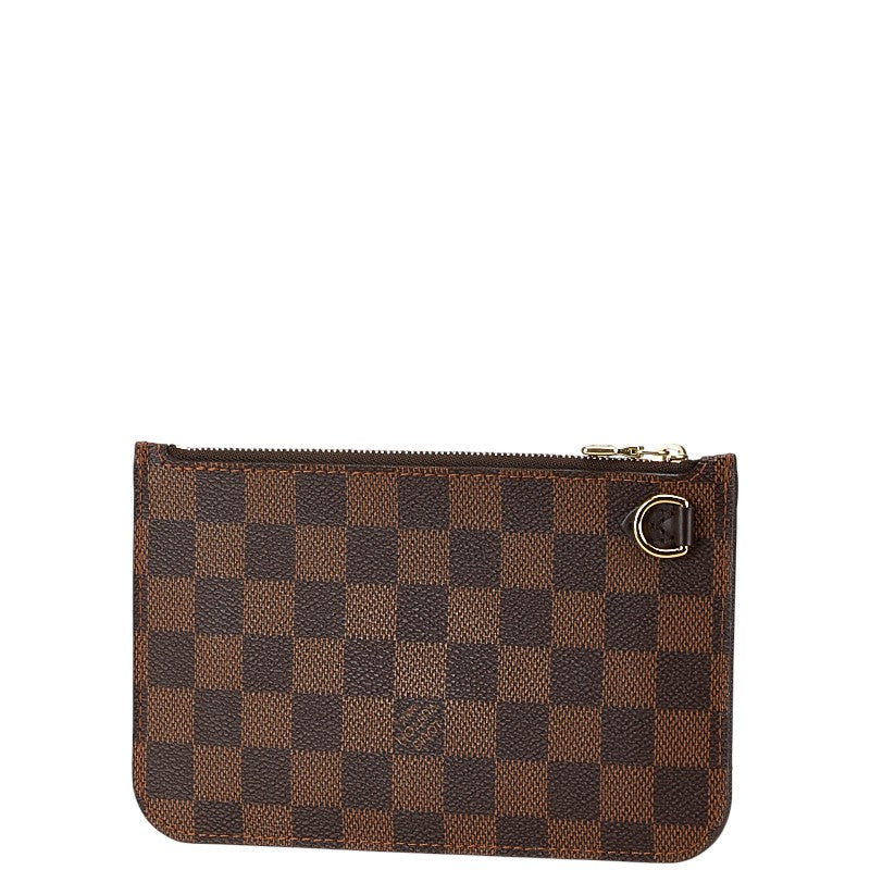 Louis Vuitton Damier Neverfull Pouch Brown PVC