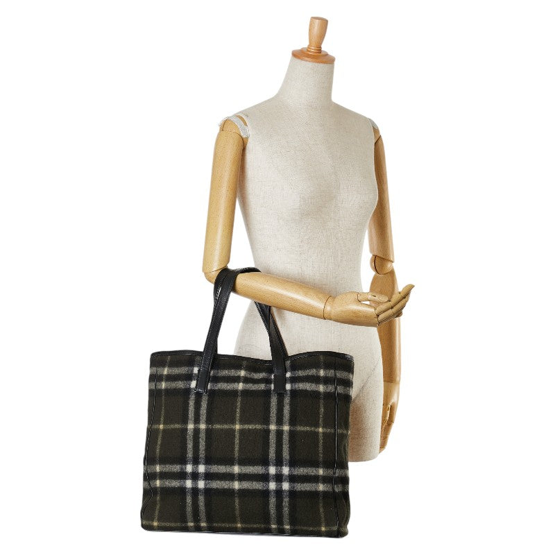 Burberry Nova Check Blue Label Tote Bag