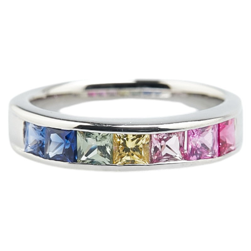 Pt900 Platinum Sapphire 1.00ct Ring