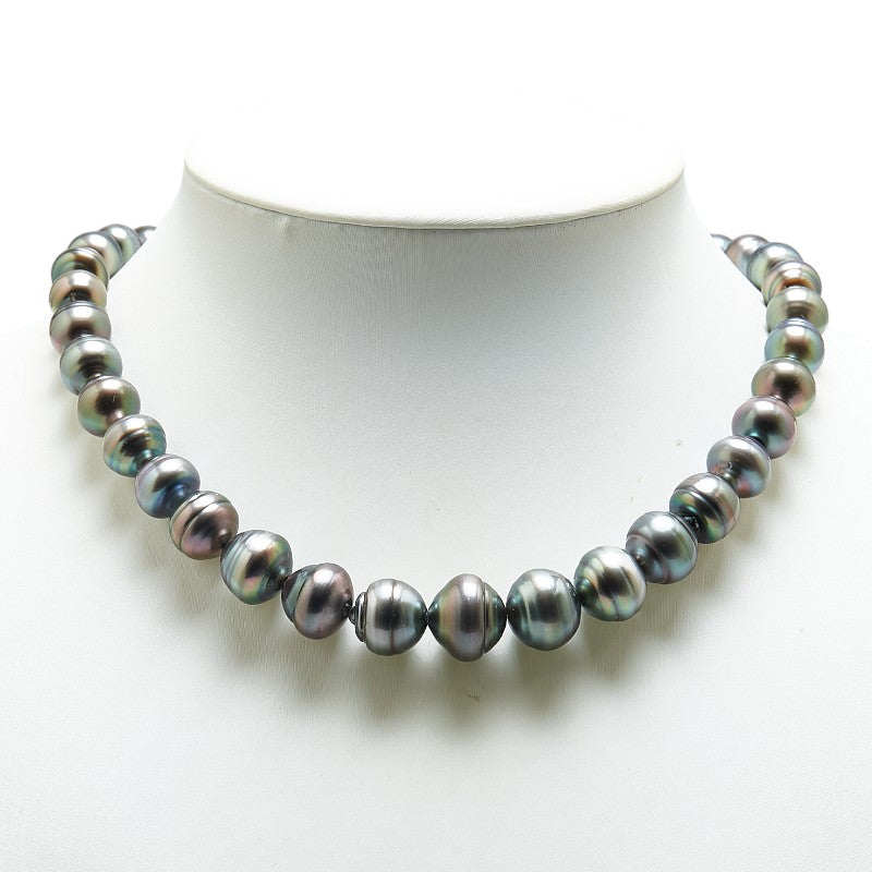 Sterling Silver Black Pearl Necklace