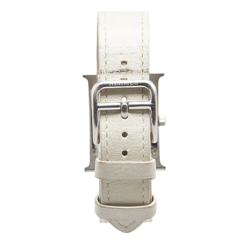 Hermes H Watch Zebra Quartz Stainless Steel Leather