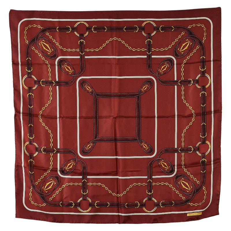 Cartier Silk Chain Belt Logo Scarf