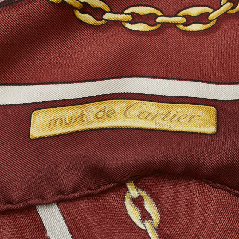 Cartier Silk Chain Belt Logo Scarf