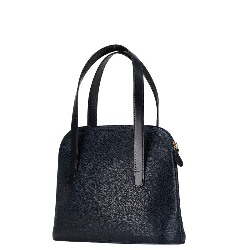 Dior Leather Tote Handbag Navy