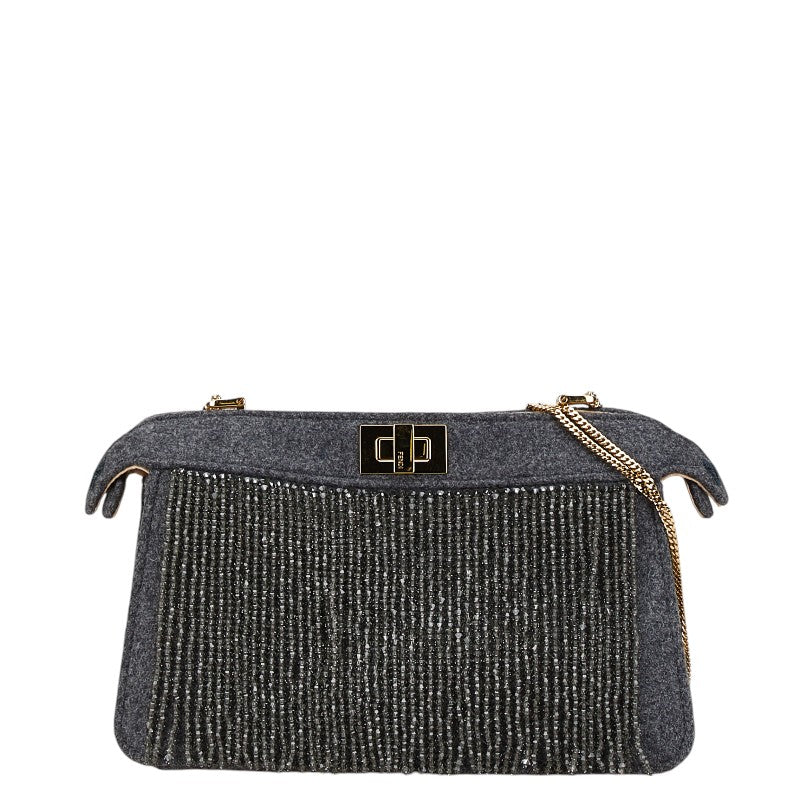 Fendi Peekaboo ISeeU Small Chain Shoulder Bag