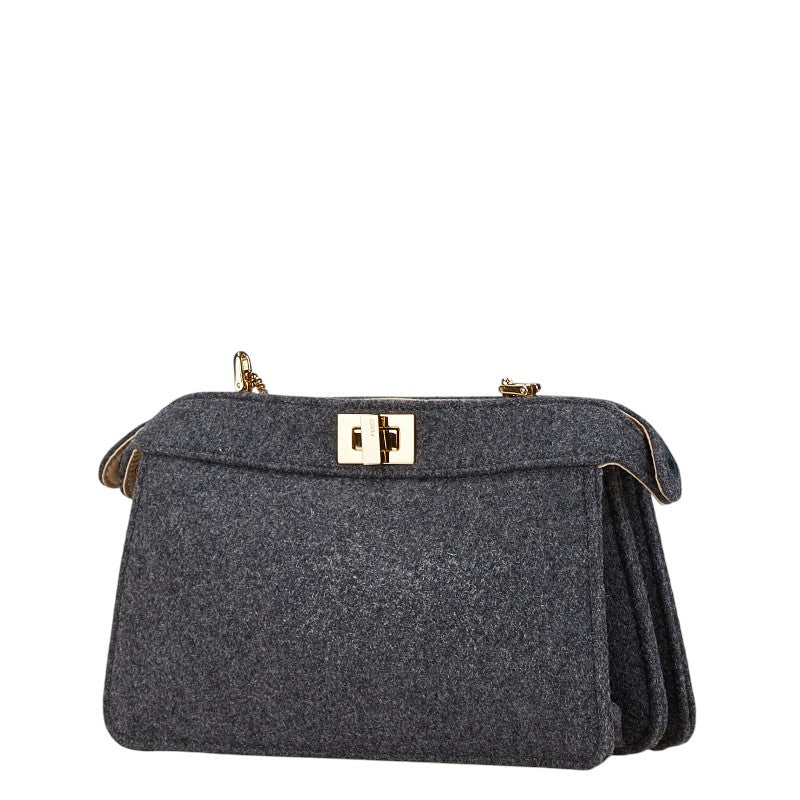 Fendi Peekaboo ISeeU Small Chain Shoulder Bag