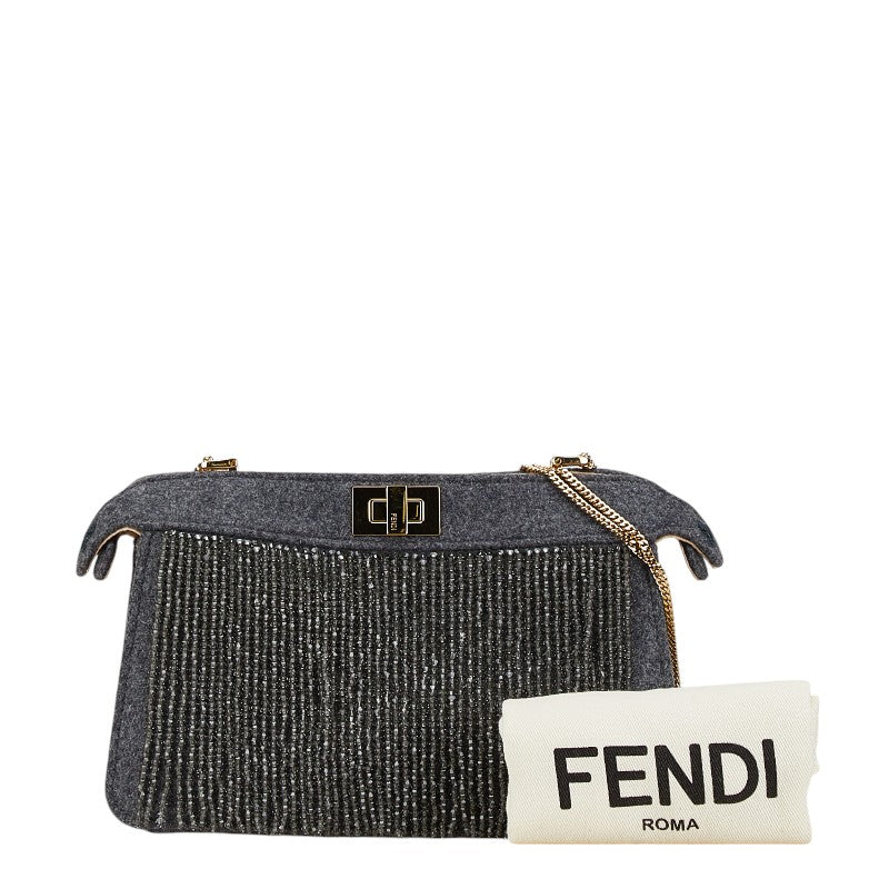 Fendi Peekaboo ISeeU Small Chain Shoulder Bag