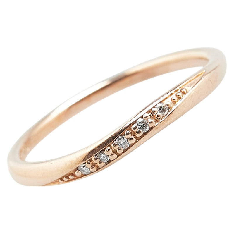 K10PG Pink Gold Diamond Ring